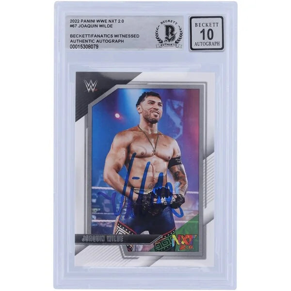 Joaquin Wilde Signed 2022 Panini NXT 2.0 #67 Card | Graded 10