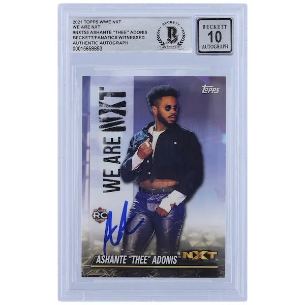 Ashante Thee Adonis Signed 2021 Topps We Are NXT #NXT-53 Card | Graded 10