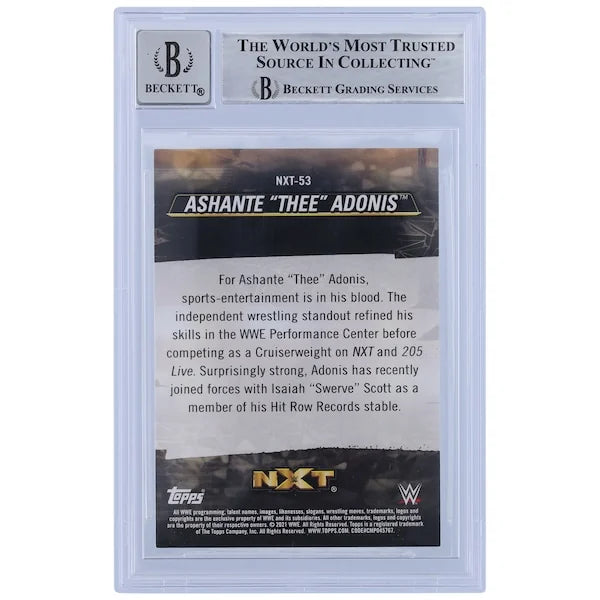 Ashante Thee Adonis Signed 2021 Topps We Are NXT #NXT-53 Card | Graded 10