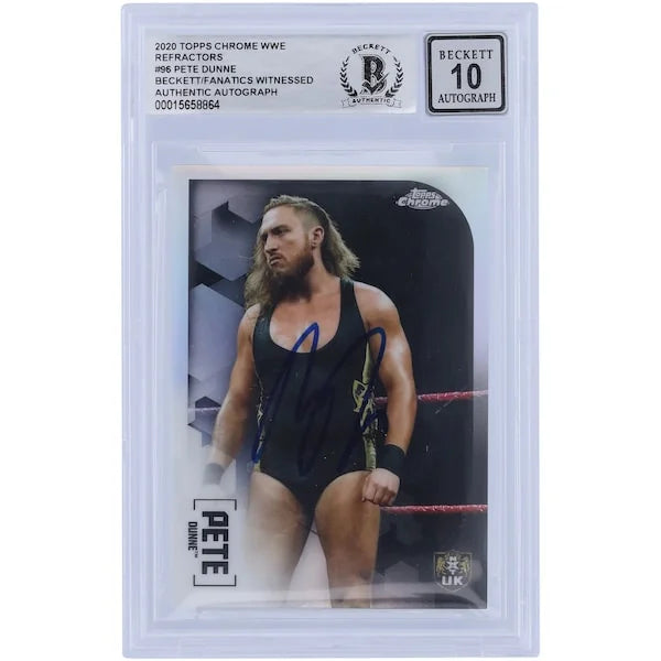 Pete Dunne Signed 2020 Topps Chrome Refractors #96 | Graded 10