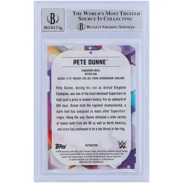 Pete Dunne Signed 2020 Topps Chrome Refractors #96 | Graded 10
