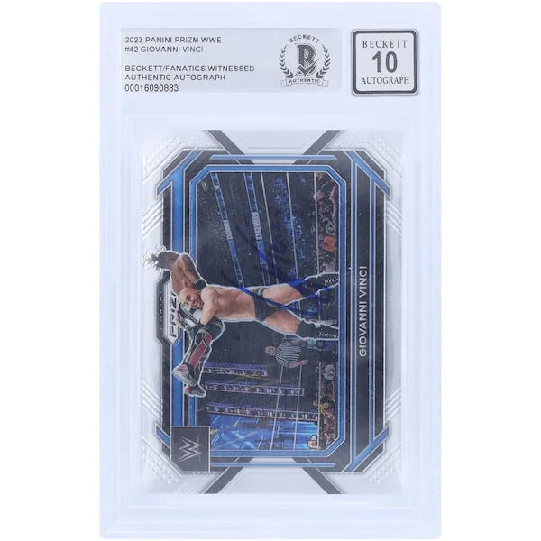 Giovanni Vinci Signed 2023 Panini Prizm #42 Card | Beckett 10