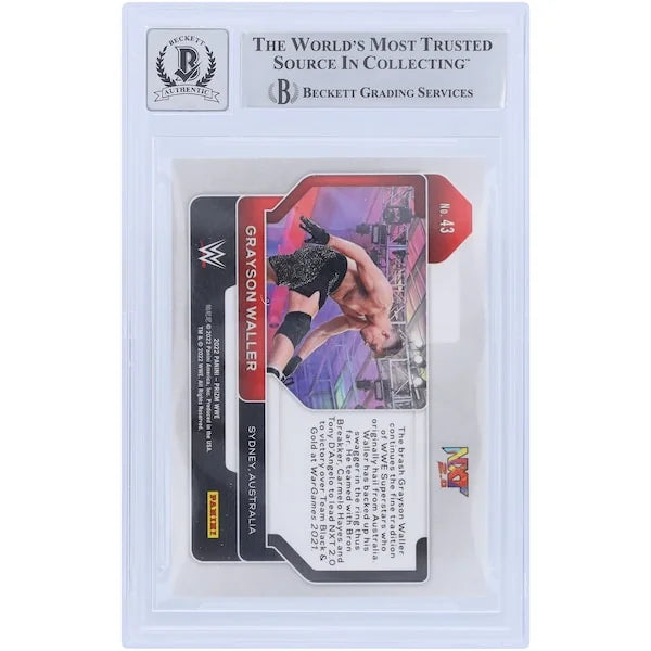 Grayson Waller Signed 2022 Panini Prizm #43 | Beckett Graded 10 Rookie