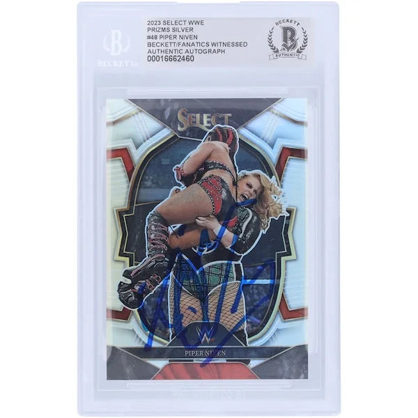 Piper Niven Signed 2023 Panini Select Silver Prizm #48 Card | Beckett Authenticated