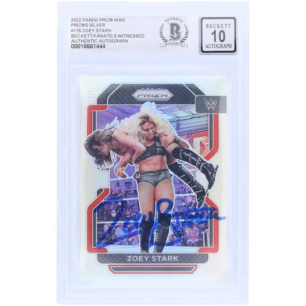 Zoey Stark Signed 2022 Panini Prizm Silver Prizm #176 | Beckett 10