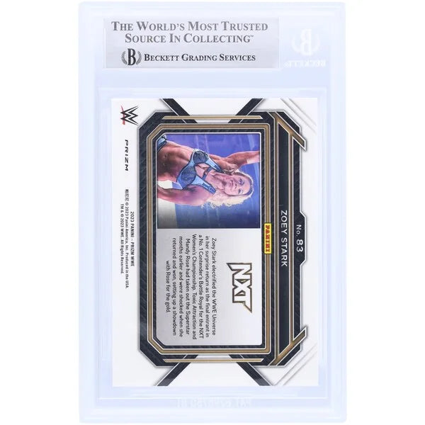Zoey Stark Signed 2023 Panini Prizm Ice Prizm #83 Card | Beckett Authenticated