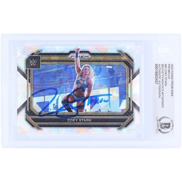 Zoey Stark Signed 2023 Panini Prizm Ice Prizm #83 Card | Beckett Authenticated