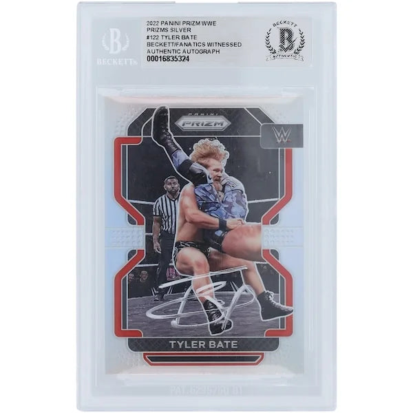 Tyler Bate Signed 2022 Panini Prizm Silver #122 | Beckett Authenticated
