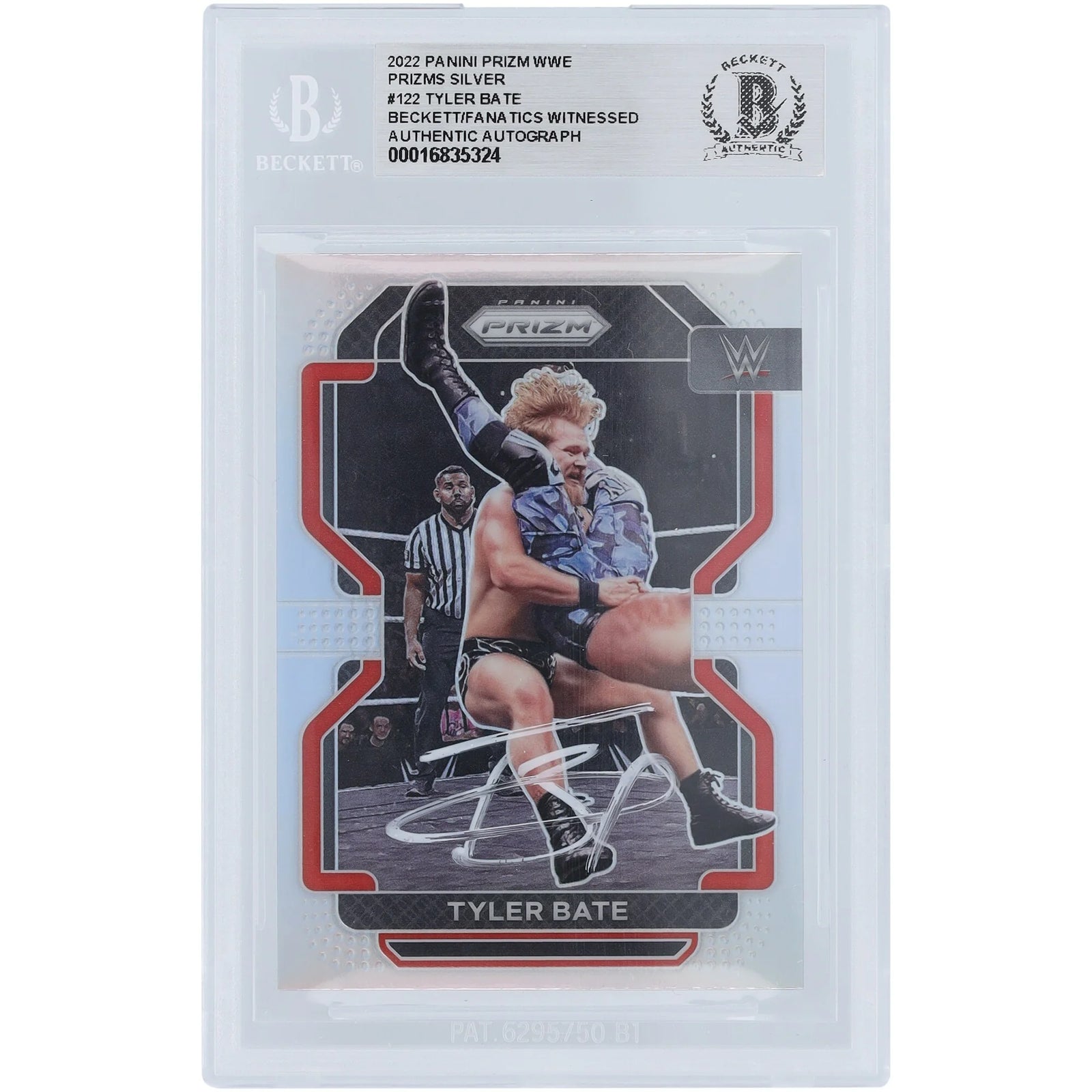 Tyler Bate Signed 2022 Panini Prizm Silver #122 | Beckett Authenticated
