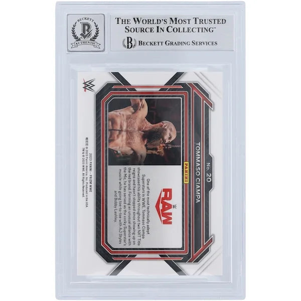 Tommaso Ciampa Signed 2023 Panini Prizm #20 Card | Beckett Graded 10
