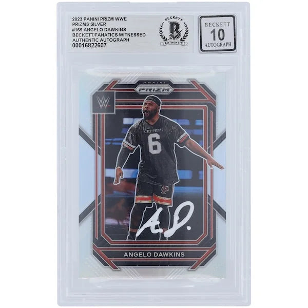 Angelo Dawkins Signed 2023 Panini Prizm Silver Card #169 | Beckett 10