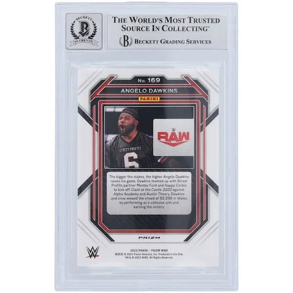 Angelo Dawkins Signed 2023 Panini Prizm #169 Card | Beckett 10