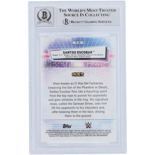 Santos Escobar Signed 2021 Topps Chrome Image Variations #IV-28 | Graded 10