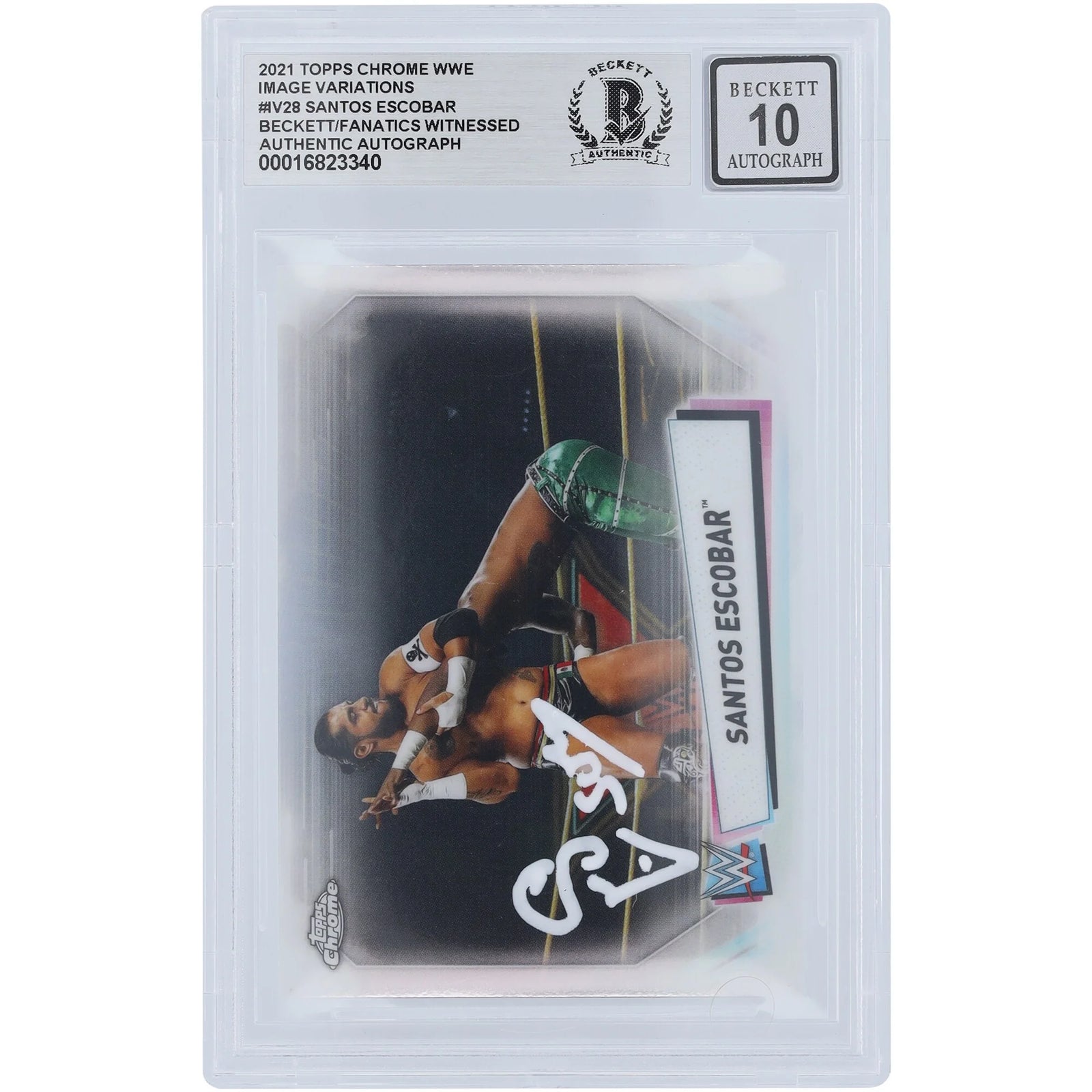 Santos Escobar Signed 2021 Topps Chrome Image Variations #IV-28 | Graded 10