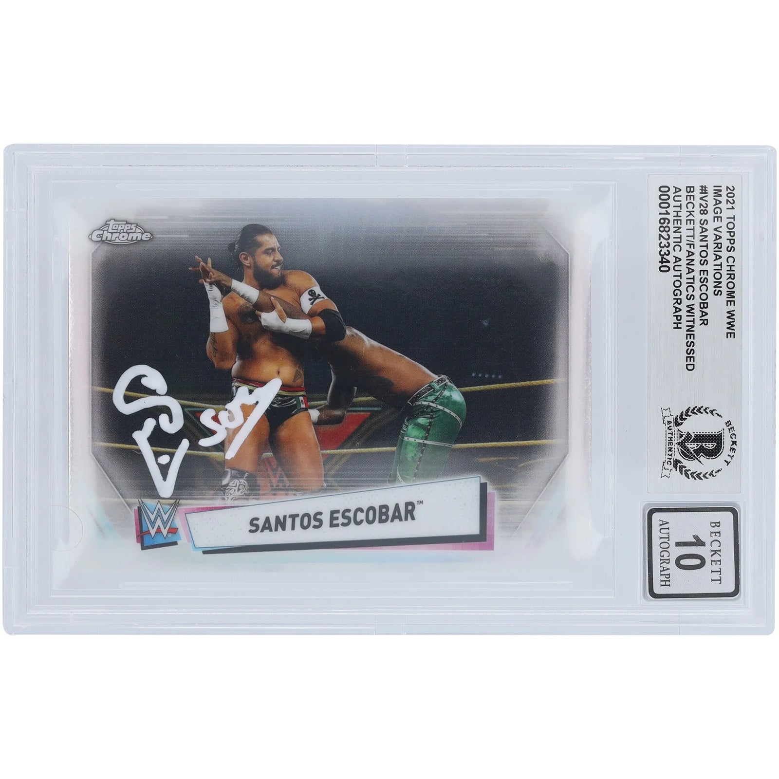 Santos Escobar Signed 2021 Topps Chrome Image Variations #IV-28 | Graded 10