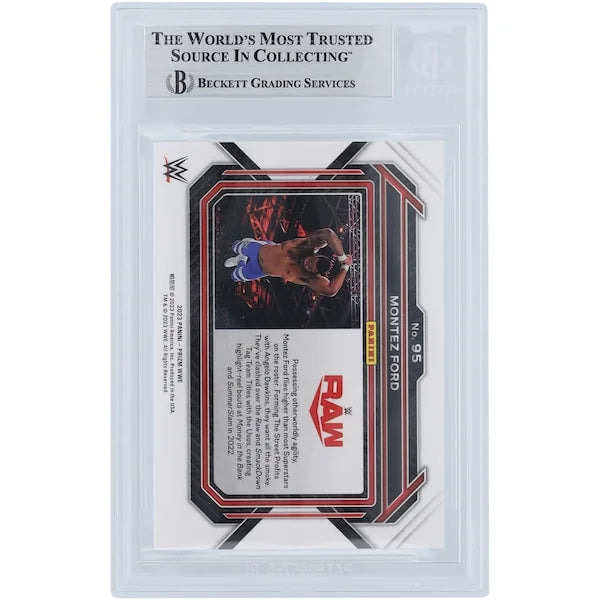 Montez Ford Signed 2023 Panini Prizm WWE Card #95