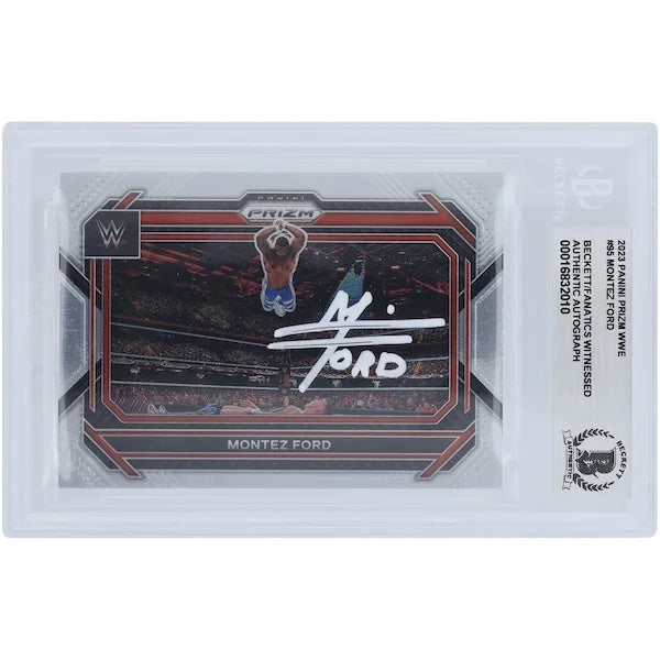 Montez Ford Signed 2023 Panini Prizm WWE Card #95