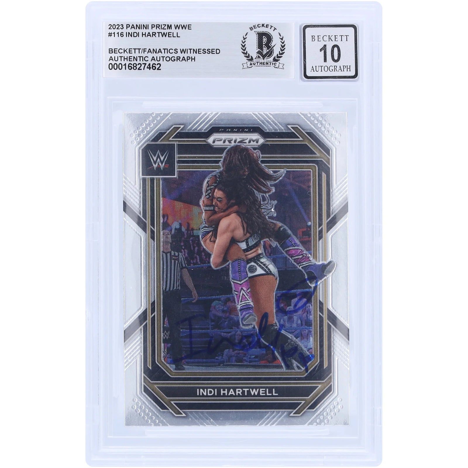 Indi Hartwell Signed 2023 Panini Prizm #116 | Beckett Graded 10
