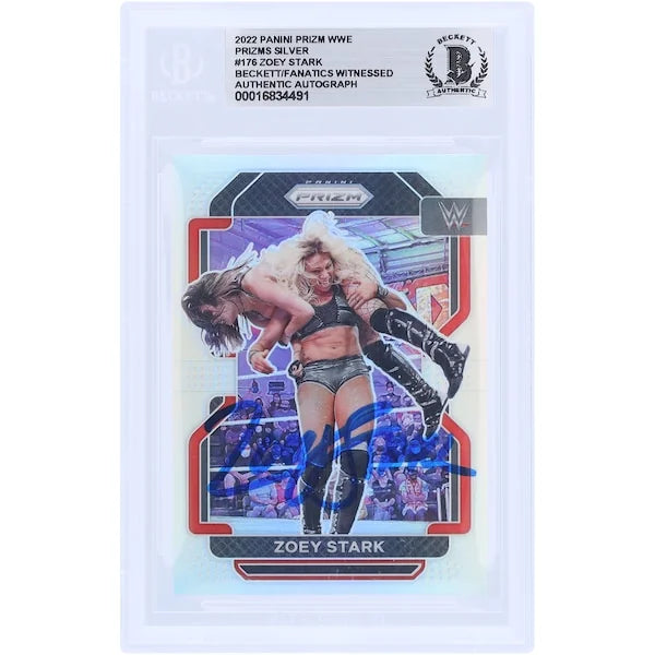 Zoey Stark Signed 2022 Panini Prizm Silver Prizm #176 Card | Beckett Authenticated