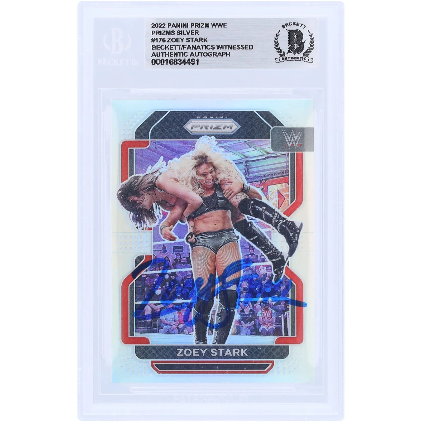 Zoey Stark Signed 2022 Panini Prizm Silver Prizm #176 Card | Beckett Authenticated