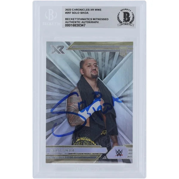 Solo Sikoa Signed 2022 Panini Chronicles XR #297 Rookie Card | Beckett Authenticated