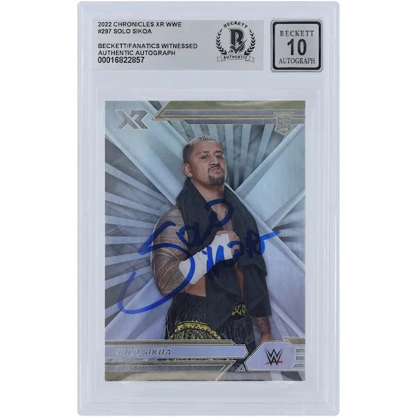 Solo Sikoa Signed 2022 Panini Chronicles XR #297 Rookie Card | Graded 10