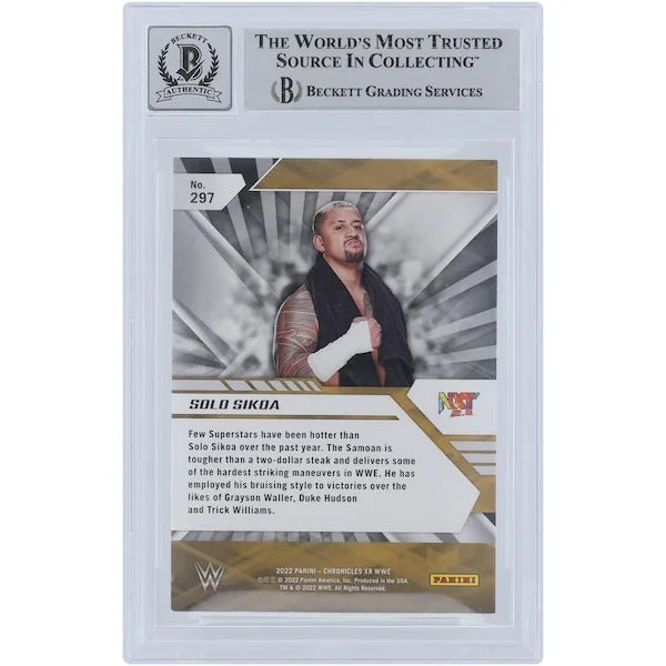 Solo Sikoa Signed 2022 Panini Chronicles XR #297 Rookie Card | Graded 10