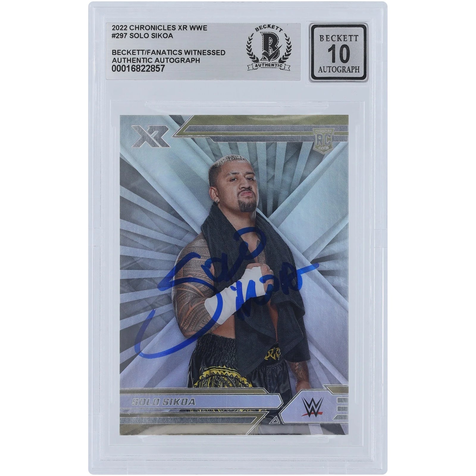 Solo Sikoa Signed 2022 Panini Chronicles XR #297 Rookie Card | Graded 10