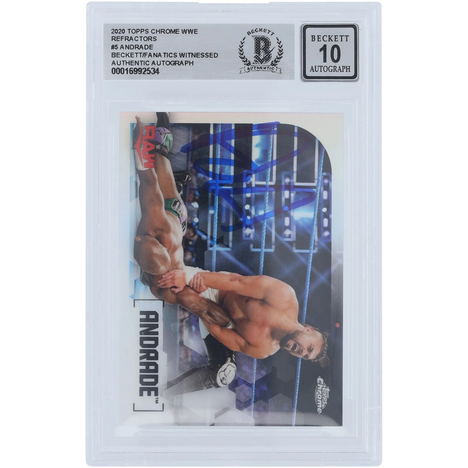 Andrade Signed 2020 Topps Chrome Refractor #5 | Beckett Authenticated 10