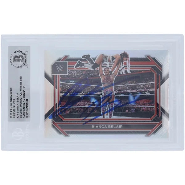 Bianca Belair Signed 2023 Panini Prizm Silver Prizm #28 Card | Beckett Authenticated
