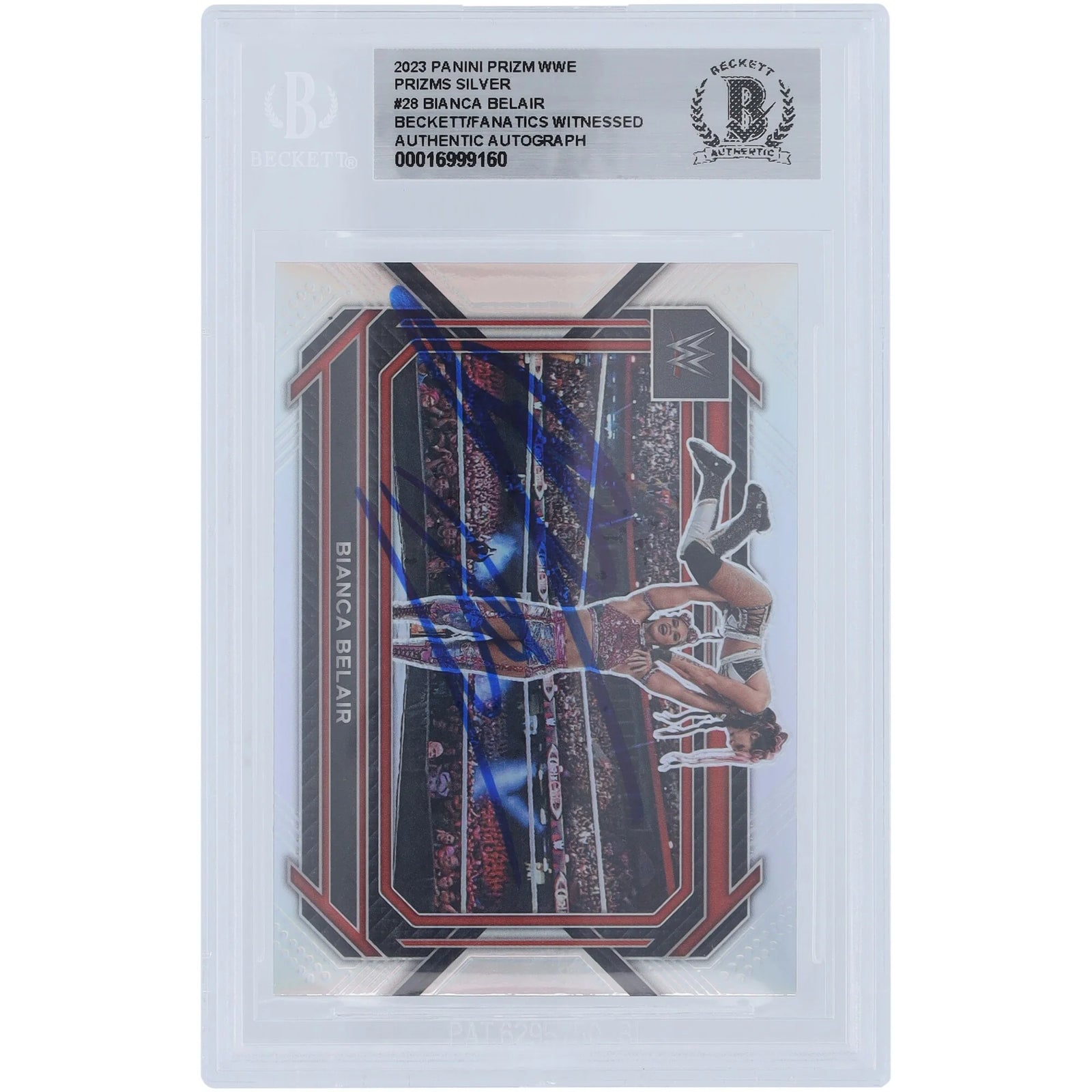 Bianca Belair Signed 2023 Panini Prizm Silver Prizm #28 Card | Beckett Authenticated