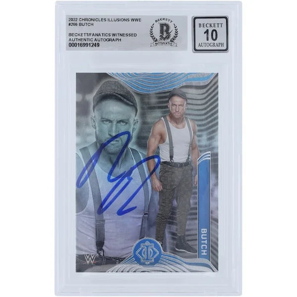 Butch Signed 2022 Panini Chronicles Illusions #266 Card | Beckett Graded 10
