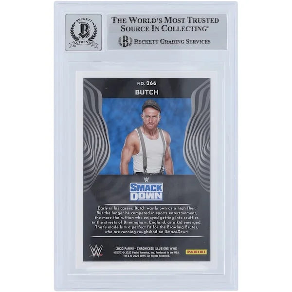 Butch Signed 2022 Panini Chronicles Illusions #266 Card | Beckett Graded 10