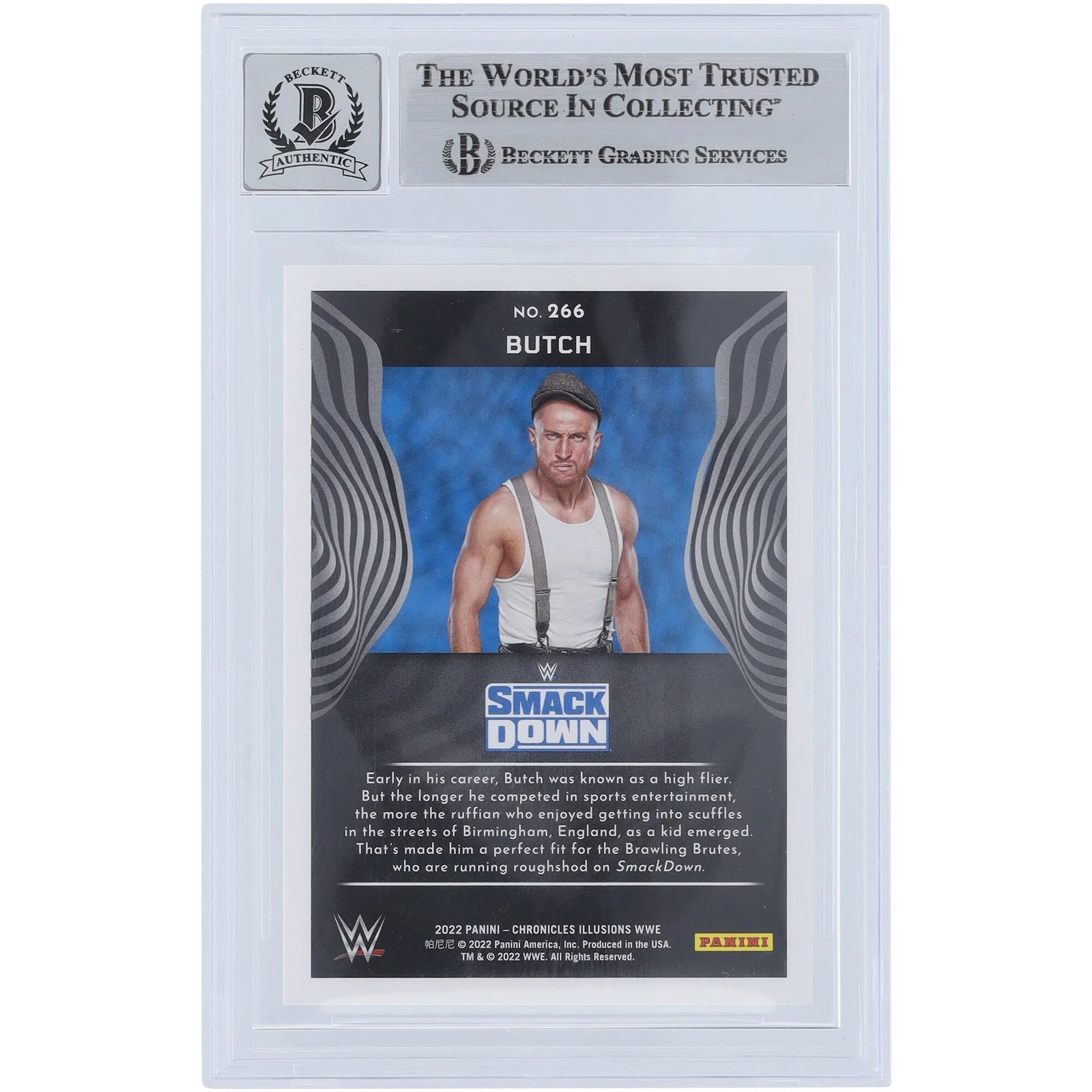 Butch Signed 2022 Panini Chronicles Illusions #266 Card | Beckett Graded 10