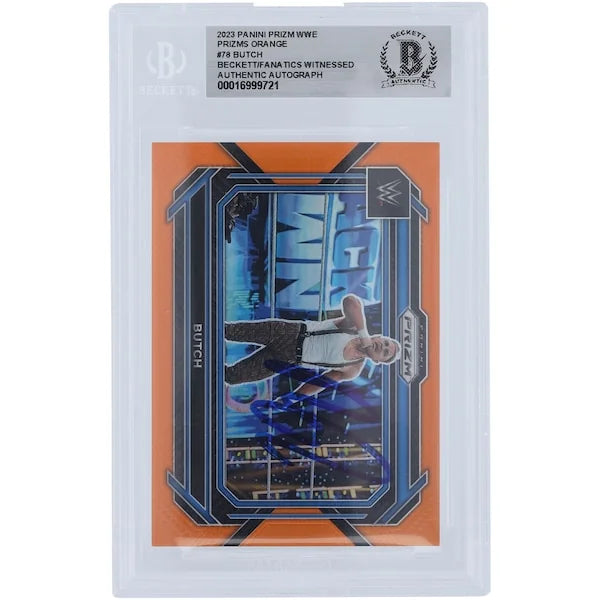 Butch Signed 2023 Panini Prizm Orange Prizm #78 #/99 | Beckett Witnessed