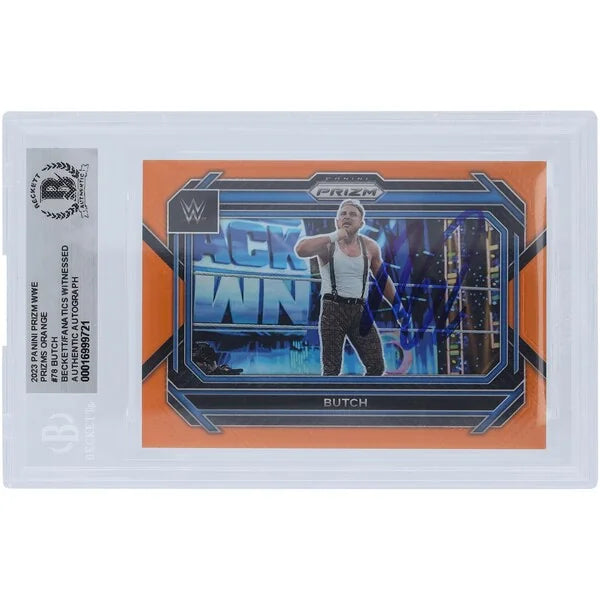 Butch Signed 2023 Panini Prizm Orange Prizm #78 #/99 | Beckett Witnessed