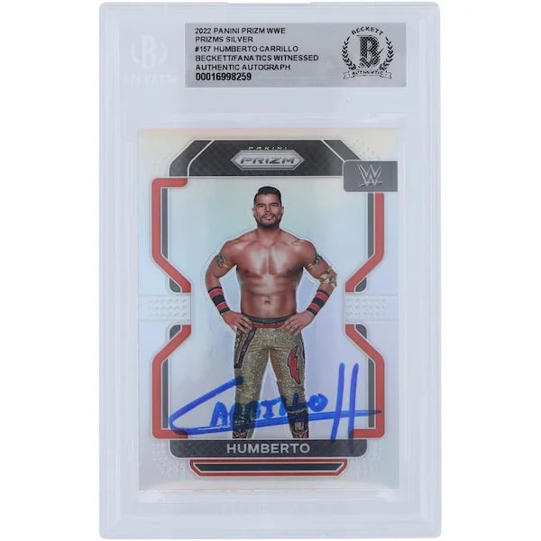 Humberto Carrillo Signed 2022 Panini Prizm Silver Card #157 | Beckett Witnessed