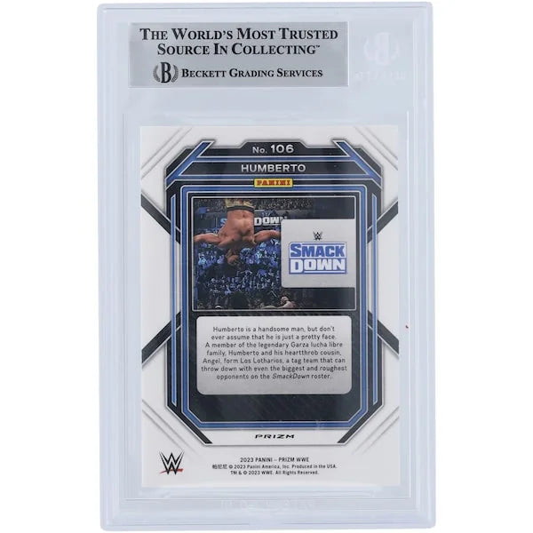 Humberto Carrillo Signed 2023 Panini Prizm Ice Card #106 | Beckett Witnessed
