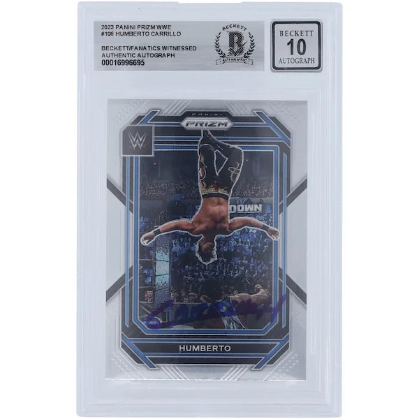 Humberto Carrillo Signed 2023 Panini Prizm #106 | Beckett Graded 10
