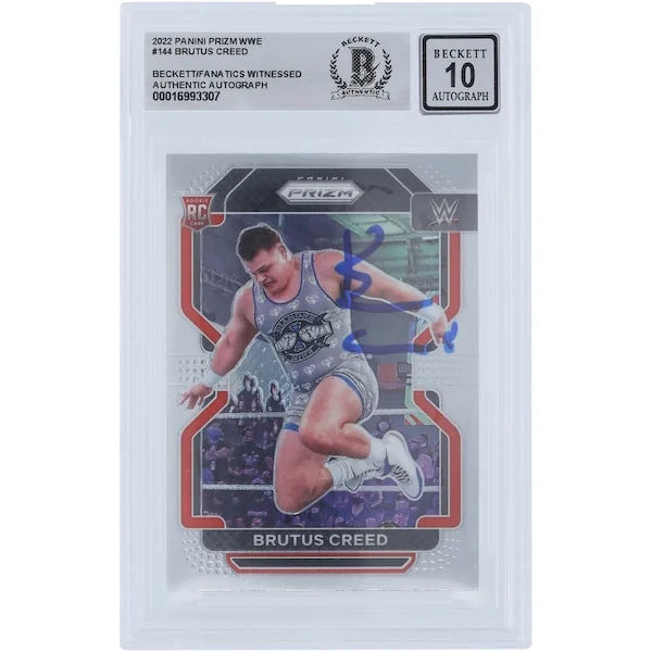 Brutus Creed Signed 2022 Panini Prizm #144 Rookie Card | Beckett 10