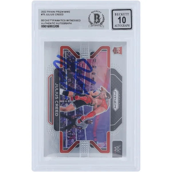 Julius Creed Signed 2022 Panini Prizm #75 Rookie Card | Beckett Graded 10