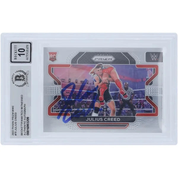 Julius Creed Signed 2022 Panini Prizm #75 Rookie Card | Beckett Graded 10