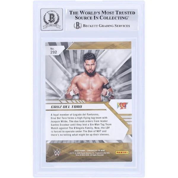 Cruz Del Toro Signed 2022 Panini Chronicles XR Bronze #292 | Beckett Authenticated