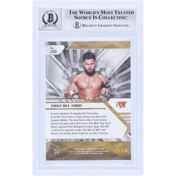 Cruz Del Toro Signed 2022 Panini Chronicles XR #292 | Beckett 10