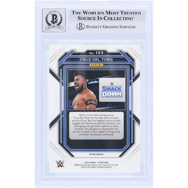 Cruz Del Toro Signed 2023 Panini Prizm Green Prizm #133 | Beckett Graded 10