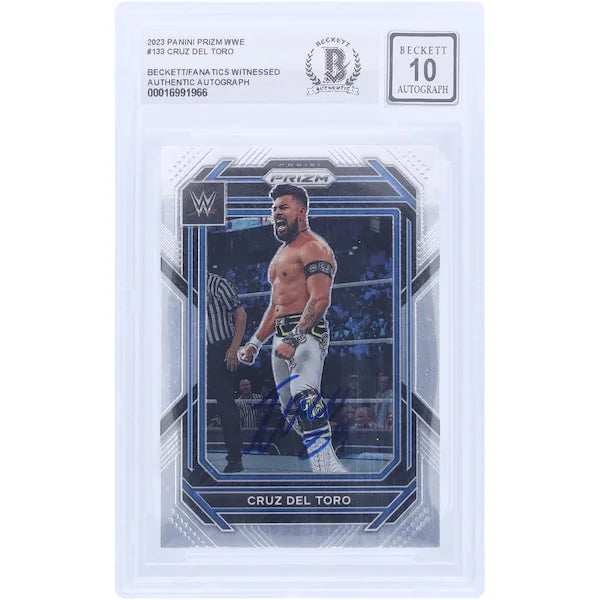 Cruz Del Toro Signed 2023 Panini Prizm #133 | Beckett 10