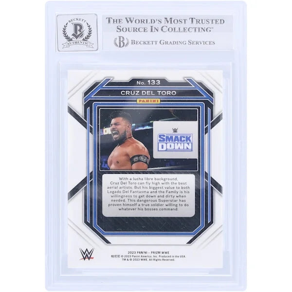 Cruz Del Toro Signed 2023 Panini Prizm #133 | Beckett 10