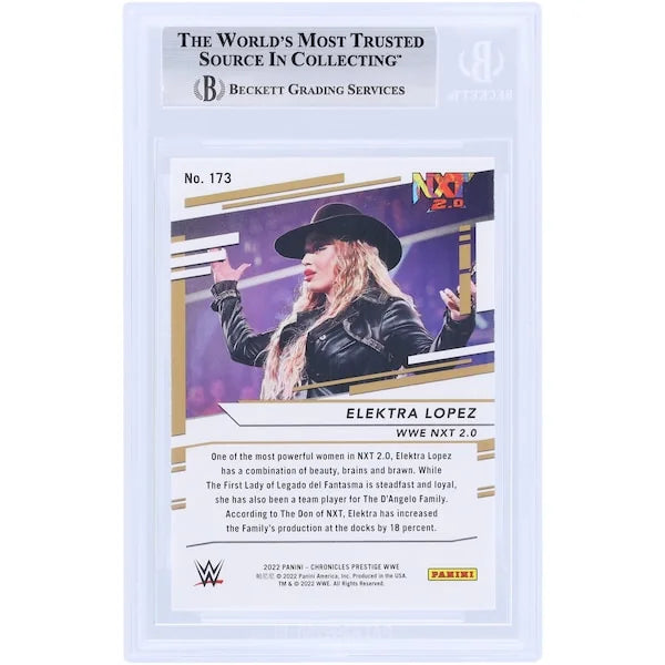 Elektra Lopez Signed 2022 Panini Chronicles Prestige #173 Rookie Card | Witnessed