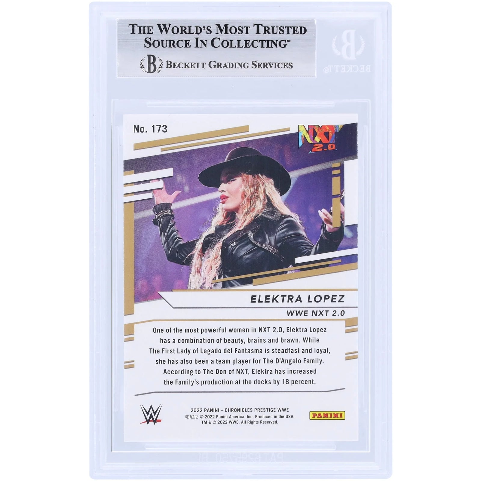 Elektra Lopez Signed 2022 Panini Chronicles Prestige #173 Rookie Card | Witnessed