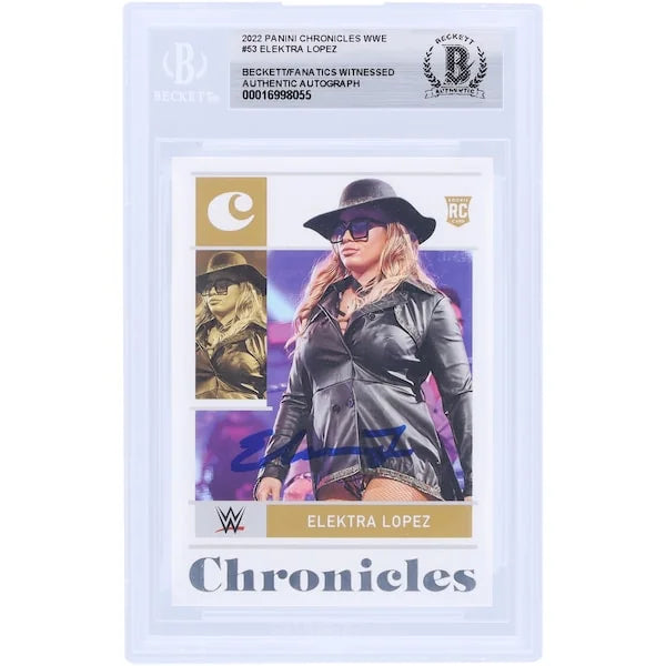 Elektra Lopez Signed 2022 Panini Chronicles #53 Rookie Card | Beckett Authenticated